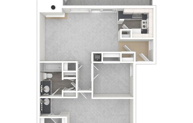2 beds, 1 bath, 950 sqft, $2,035