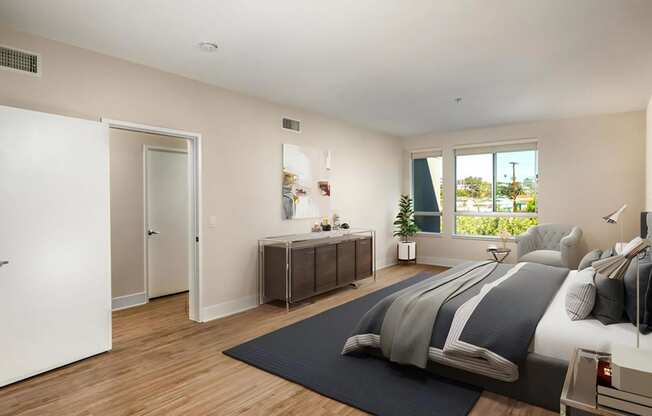 Venice on Rose Apartments Bedrooms Oversized Bedrooms with King Size Accommodations