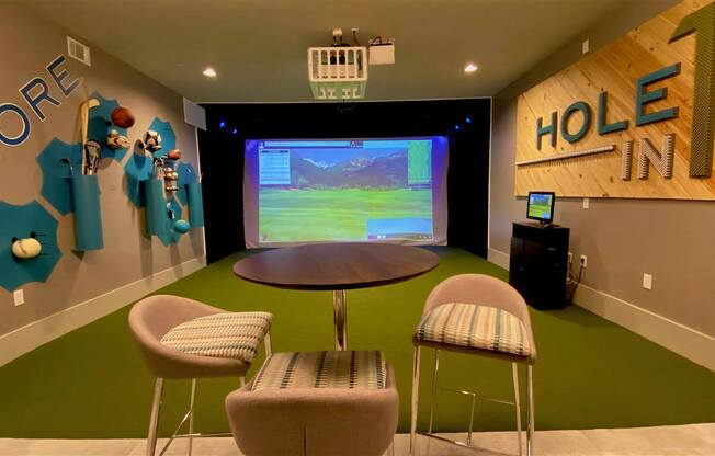 Indoor Sports Simulator With Seating