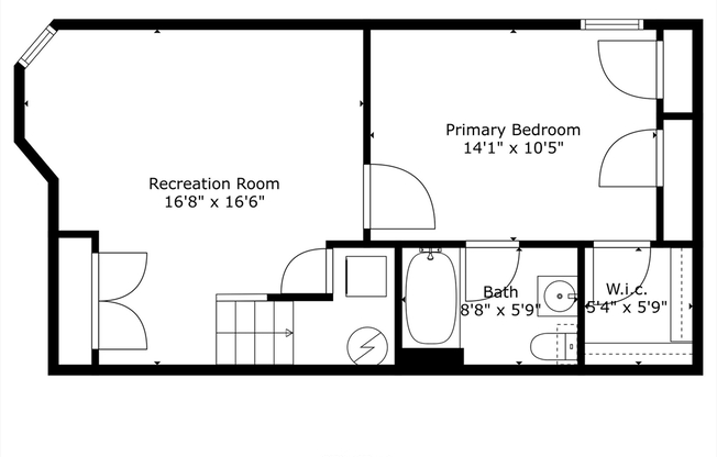 3 beds, 2 baths, 1,300 sqft, $3,500, Unit 1