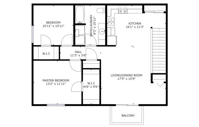 2 beds, 1 bath, 970 sqft, $1,245, Unit 300-47