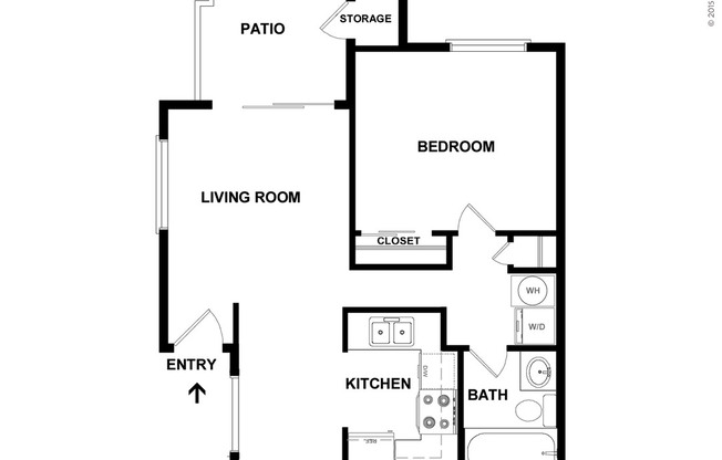 1 bed, 1 bath, 587 sqft, $1,533