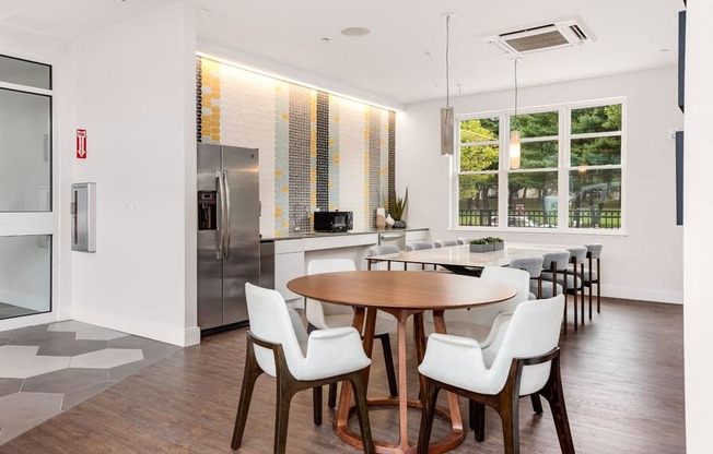 kitchen with refrigerators at station row