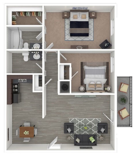 2 beds, 1.5 baths, 1,000 sqft, $1,220