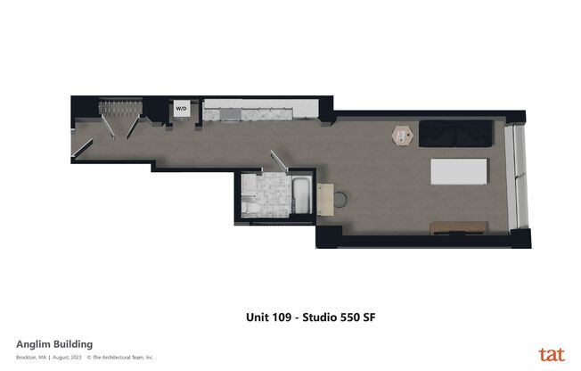 Studio, 1 bath, 581 sqft, $1,950, Unit Unit #305