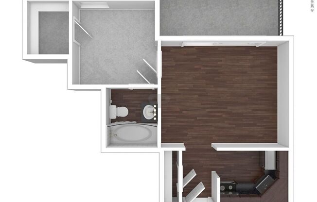 1 bed, 1 bath, 475 sqft, $1,177