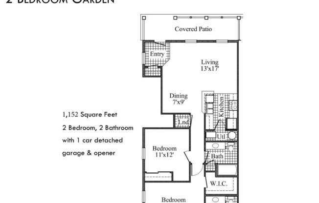 2 beds, 2 baths, 1,152 sqft, $1,695, Unit 1674KE