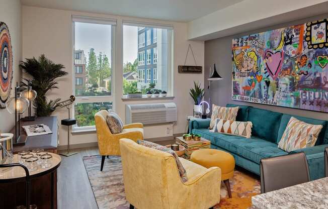 Tempo PDX Model Living Room