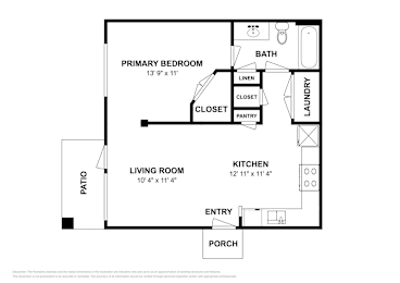 Studio, 1 bath, 590 sqft, $984