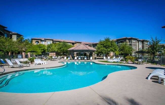The Presley at Whitney Ranch Apartments Pool Area