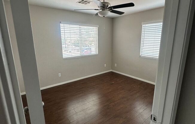 4 bedroom, 3 car garage. Bed and bath downstairs.  No Carpet, Recent renovation