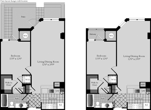 1 bed, 1 bath, 751 sqft, $3,105, Unit 202