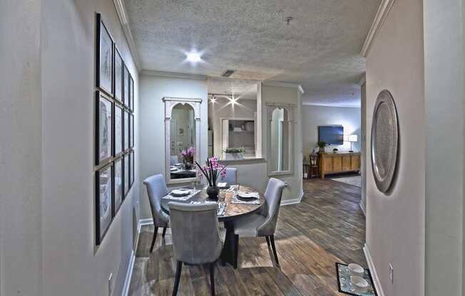 Model Dining Room at entry