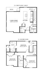 3 beds, 2.5 baths, 1,437 sqft, $2,295