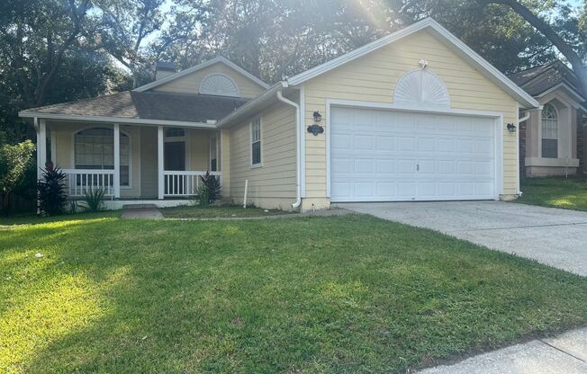 Quaint 3 bedroom 2 bath single family home in established Apopka neighborhood with a community pool.