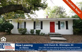 Recently updated 3 BD/1 BA Home in the heart of Wilmington