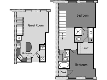 2 beds, 2 baths, 1,047 sqft, $2,195