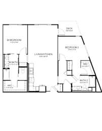 2 beds, 2 baths, 1,234 sqft, $4,479