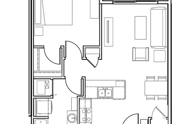 1 bed, 1 bath, 660 sqft, $1,735, Unit 5257-208
