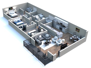 3 beds, 2 baths, 1,100 sqft, $1,420