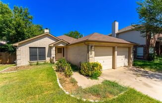 Sunny Single-Story 3 Bed/ 2 Bath: Wood Deck & Covered Patio in Popular Block House Creek!