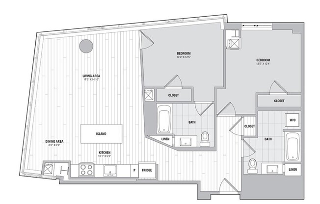 2 beds, 2 baths, 1,126 sqft, $4,880, Unit 703