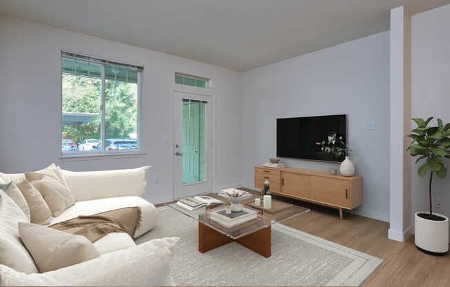 Living Room with Hard Surface Flooring