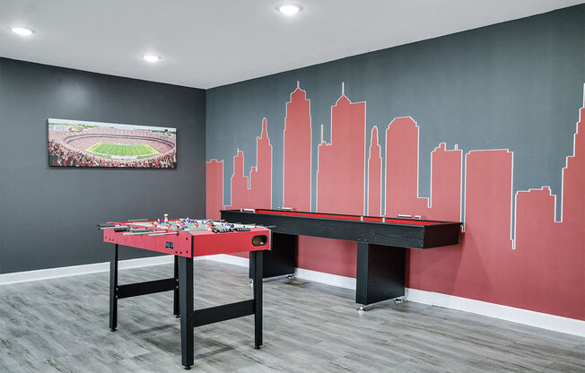 Game Room With Billiards And Shuffleboard at Southridge, Kansas City, KS, Kansas, 66103