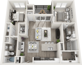 2 beds, 2 baths, 988 sqft, $1,749