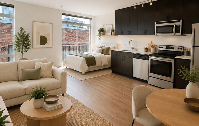 Studio, 1 bath, 407 sqft, $1,495, Unit 607