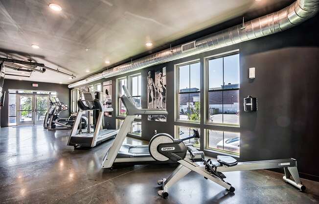 the gym at 266 Lofts