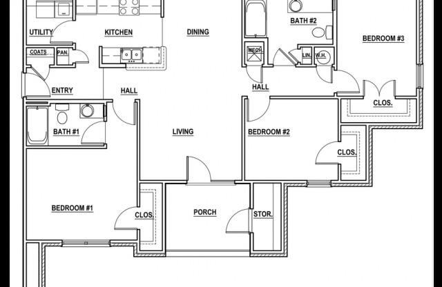 3 beds, 2 baths, 1,237 sqft, $1,010
