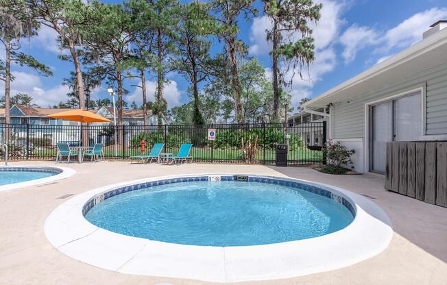 a large pool of water