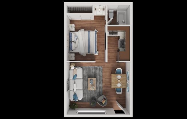 1 bed, 1 bath, 432 sqft, $850, Unit 36