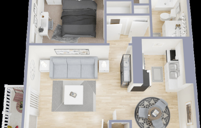 1 bed, 1 bath, 740 sqft, $810