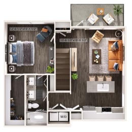 1 bed, 1 bath, 809 sqft, $2,550