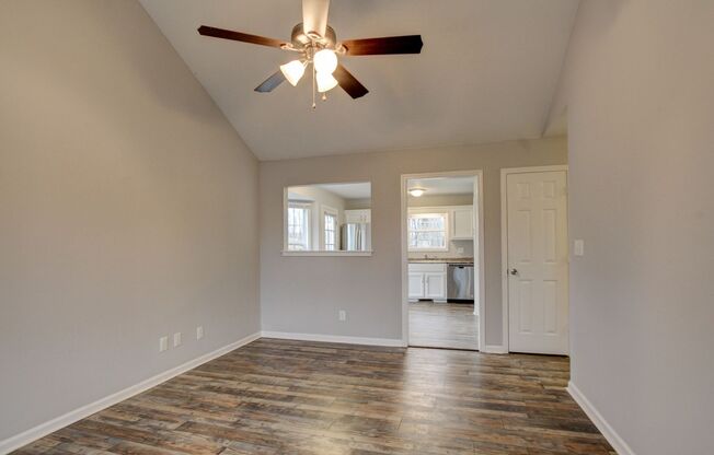 Quaint Ranch Style Home With Hardwood Flooring and Stainless Steel Appliances