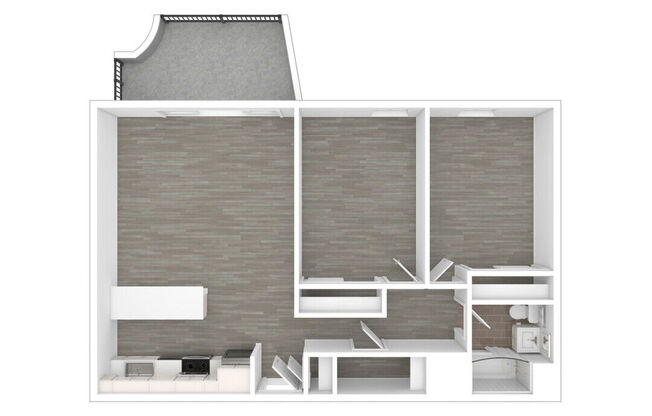 2 beds, 1 bath, 873 sqft, $5,473