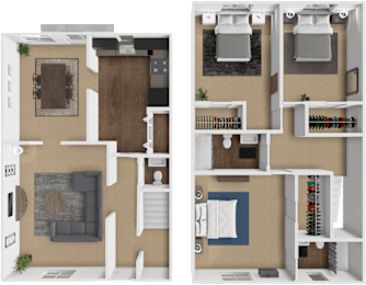 3 beds, 2.5 baths, 1,361 sqft, $1,670