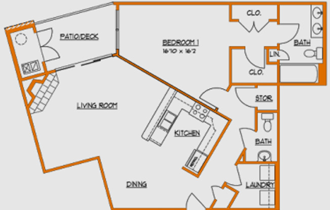 1 bed, 1.5 baths, 1,089 sqft, $1,380, Unit 20-W/D