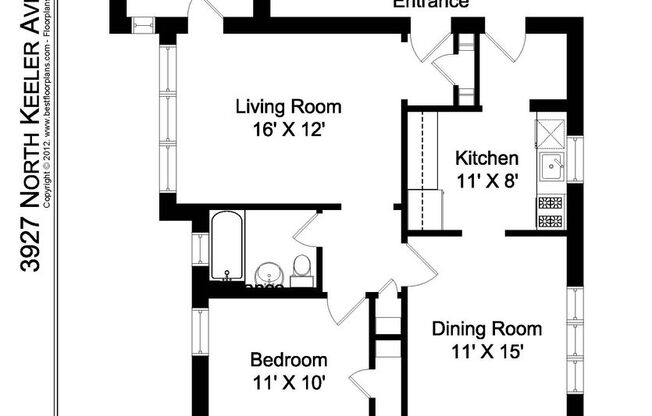 1 bed, 1 bath, 925 sqft, $1,750, Unit 3927-2