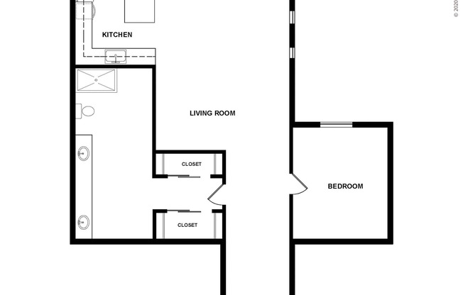1 bed, 1 bath, 1,000 sqft, $1,446