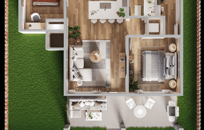 2 beds, 1 bath, 868 sqft, $1,950, Unit 4305