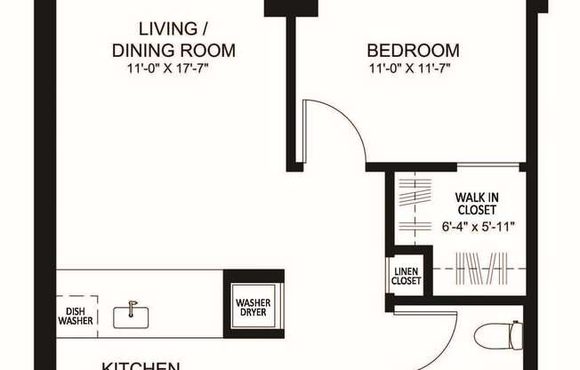 1 bed, 1 bath, 709 sqft, $3,245