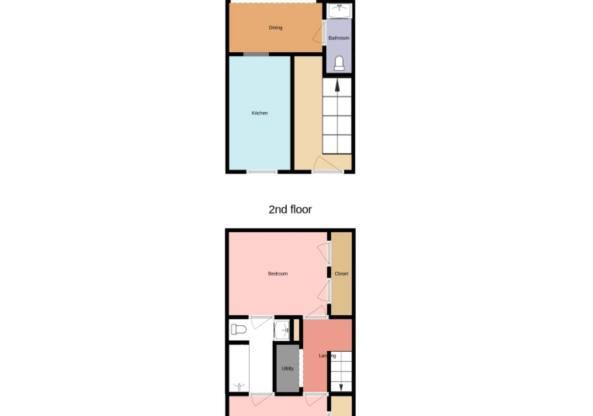 2 beds, 2 baths, 970 sqft, $850
