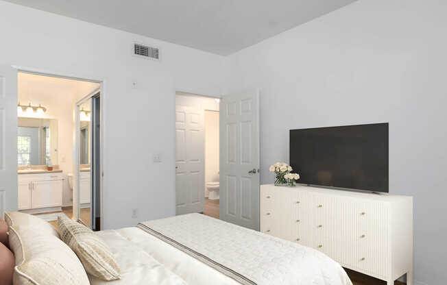 Bedroom with Hard Surface Flooring