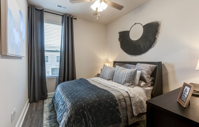 Escape to your sanctuary within these townhomes' inviting bedrooms.