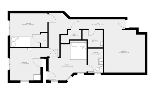 3 beds, 2 baths, 736 sqft, $2,695, Unit 41