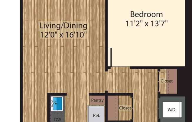1 bed, 1 bath, 819 sqft, $2,560, Unit 220A