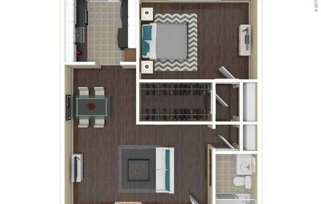 1 bed, 1 bath, 750 sqft, $1,225